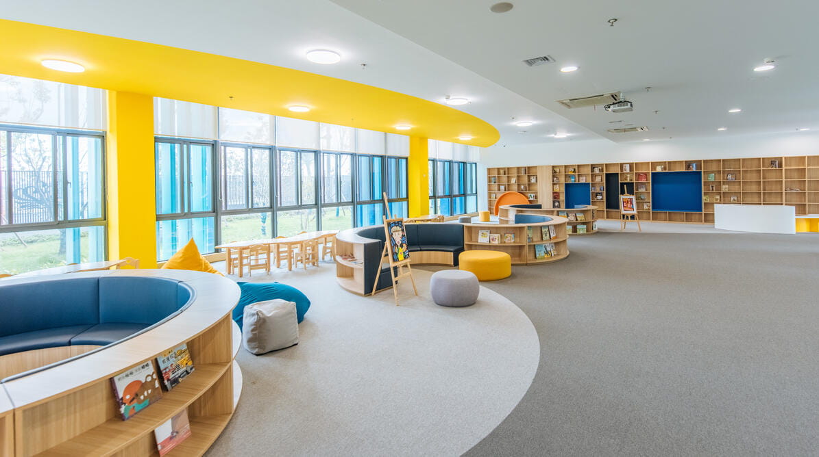 先进的国际化校园设施|嘉兴诺德安达学校 - learning center